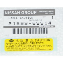Стикер кузовной Nissan 21599-89914